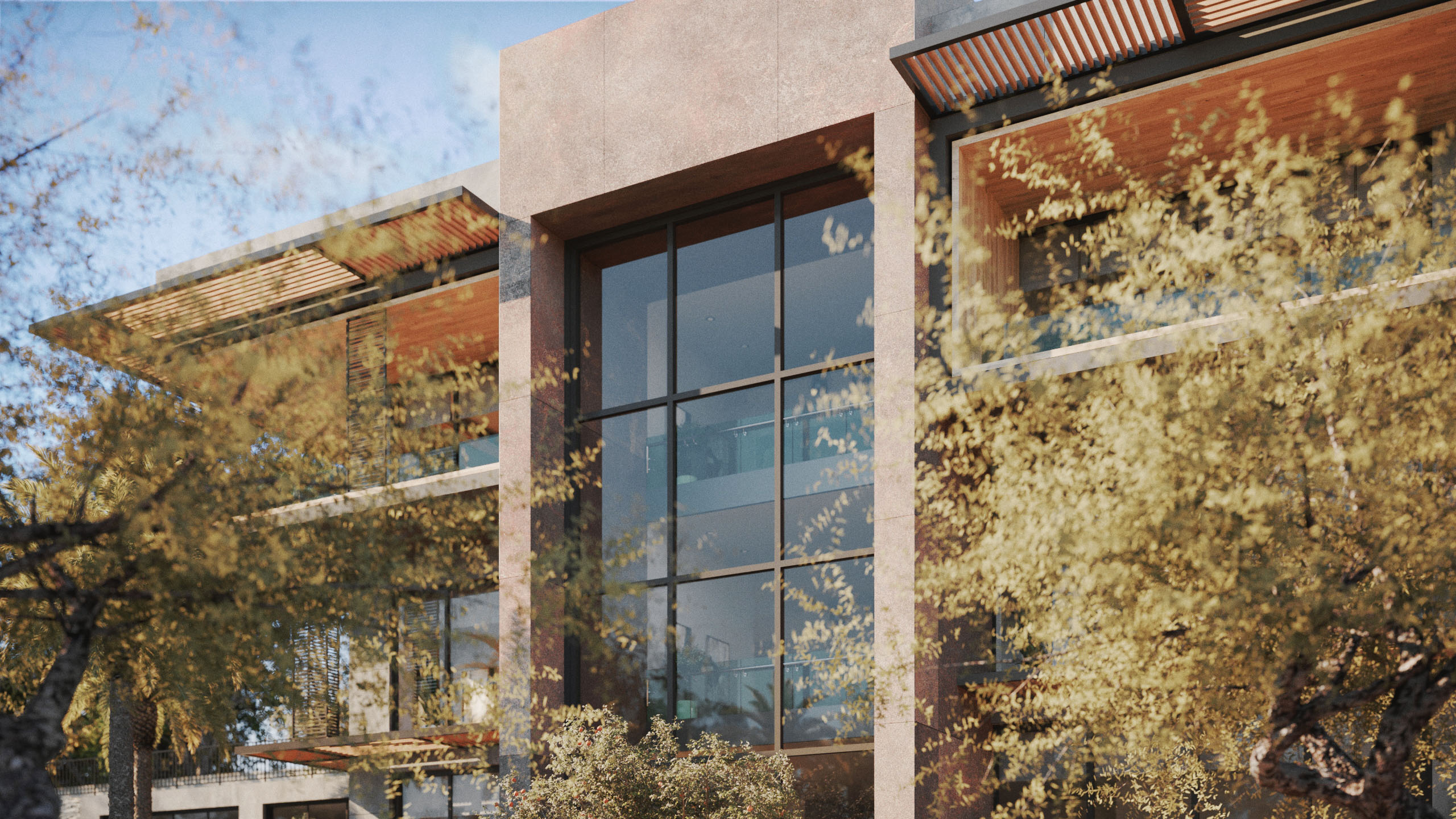 PUS Modern Villa Konsepti - Özel Çatı & Cephe Tasarımı Dış Mekân Görselleştirme